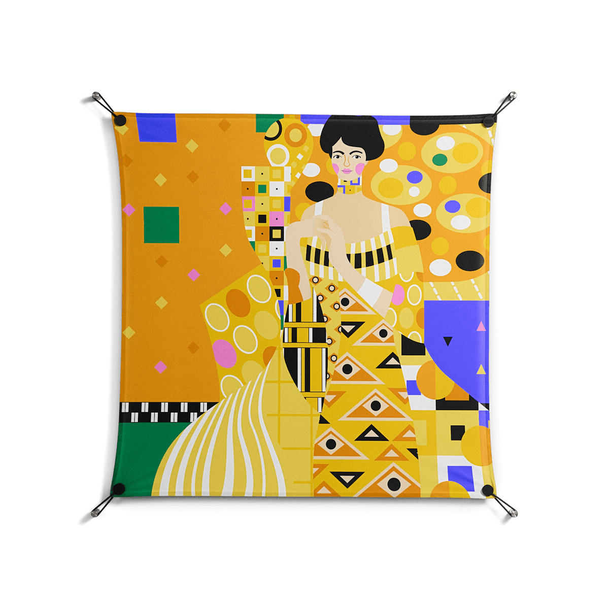 Klimt - Work On Wall - Heather Zhou - Black - 90 x 90 cm