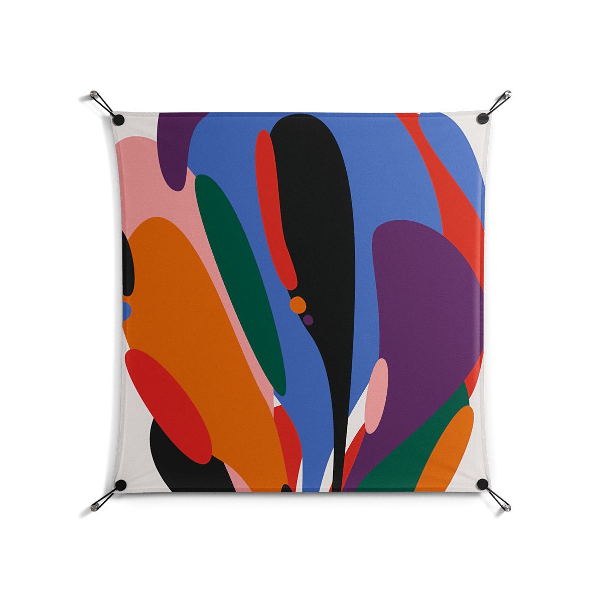 Balloons Zoom - Work On Wall - Vratislav Pecka - Black - 90 x 90 cm