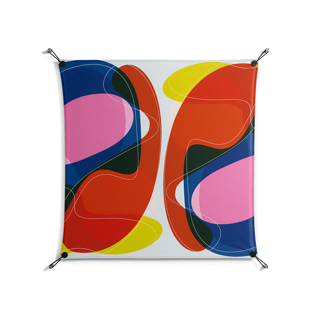 Blends Duo - Work On Wall - Vratislav Pecka - Black - 90 x 90 cm