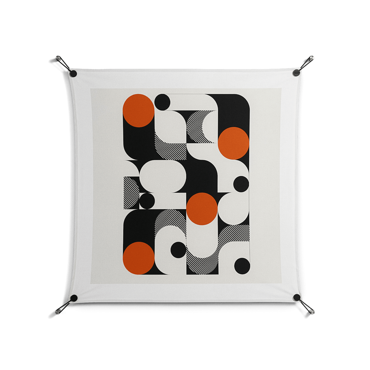 Conserto - Work On Wall - Vratislav Pecka - Black - 90 x 90 cm