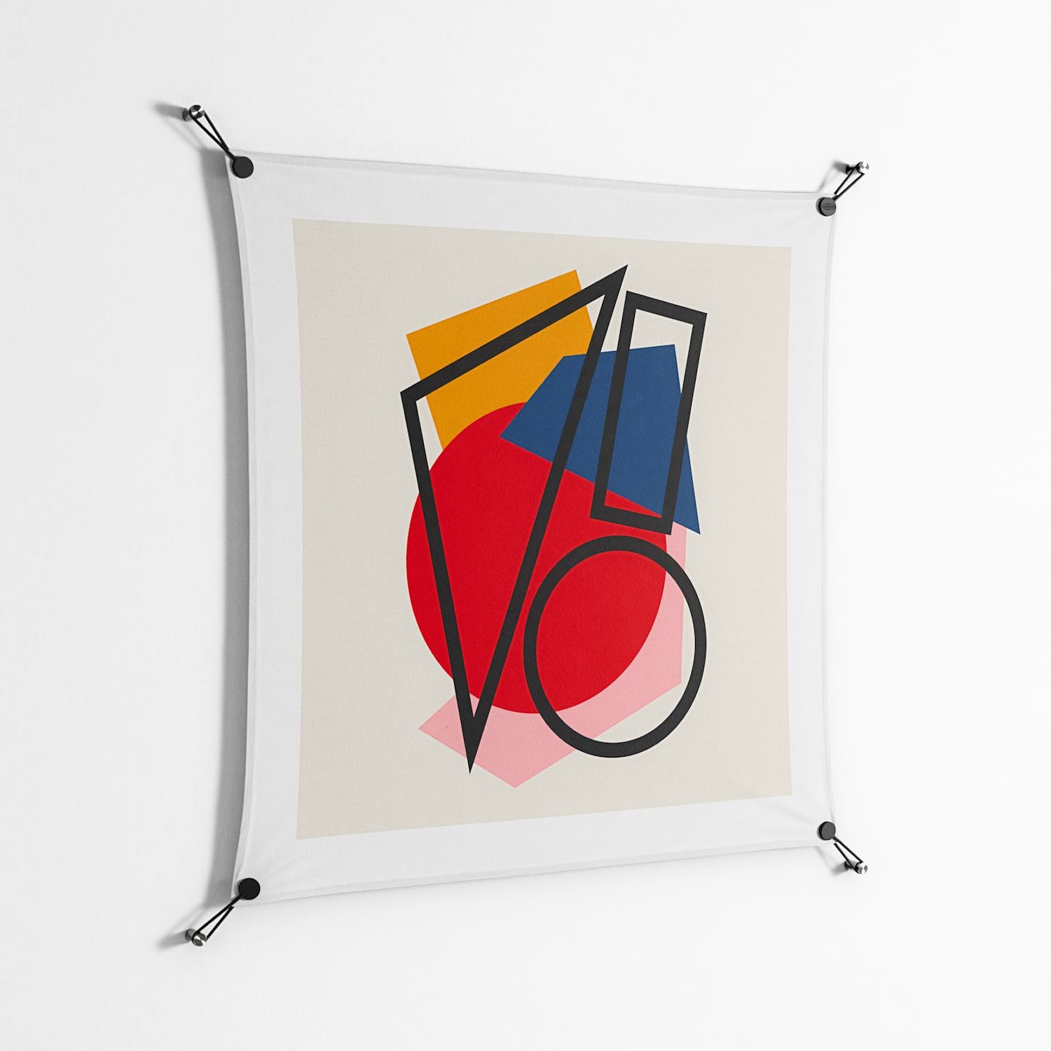 Fuerte - Work On Wall - Vratislav Pecka - Black - 90 x 90 cm