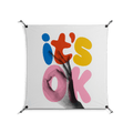 Its Ok - Work On Wall - Vratislav Pecka - Black - 90 x 90 cm