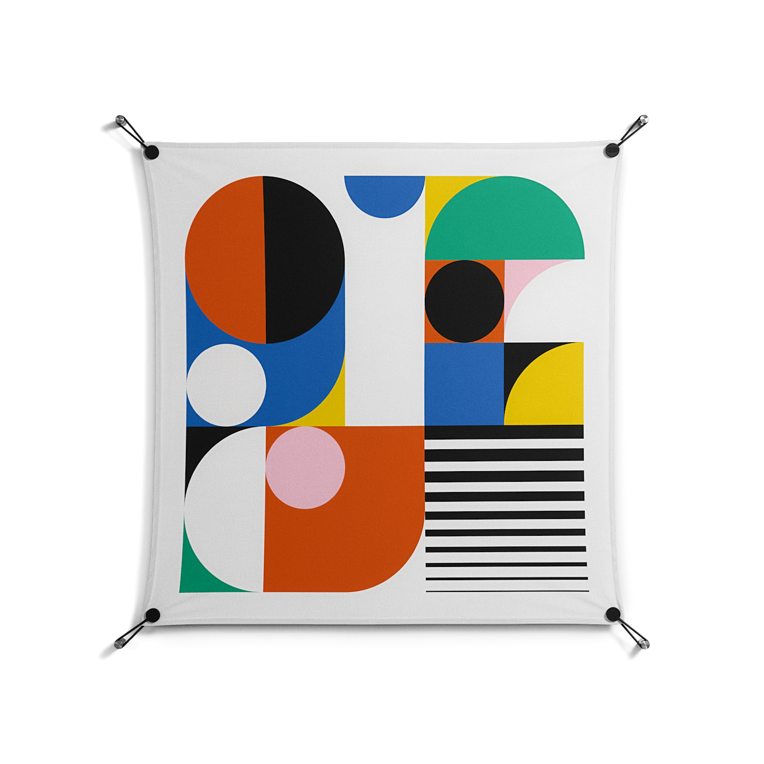 Murano - Work On Wall - Vratislav Pecka - Black - 90 x 90 cm