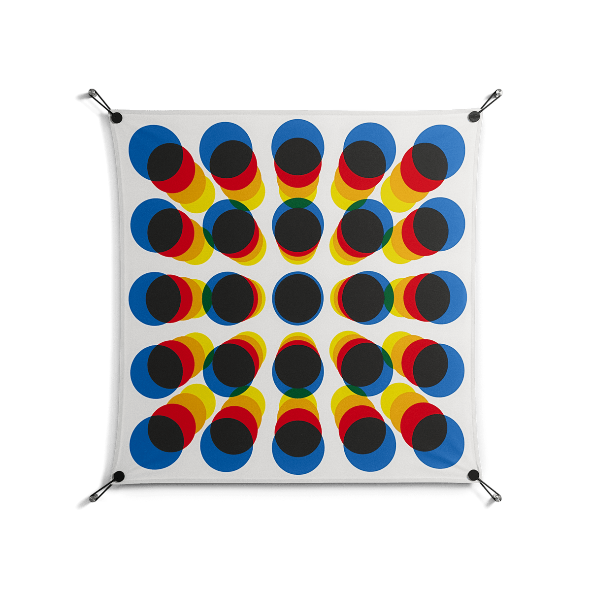 Perspektiva - Work On Wall - Vratislav Pecka - Black - 90 x 90 cm