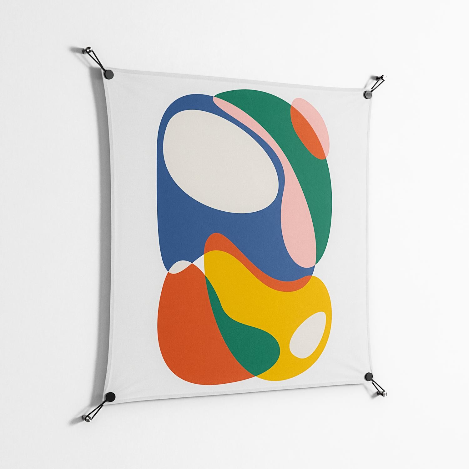 Spilled Paint - Work On Wall - Vratislav Pecka - Black - 90 x 90 cm