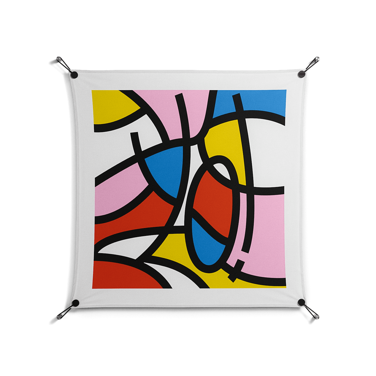 Yo - Work On Wall - Vratislav Pecka - Black - 90 x 90 cm