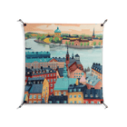 Gamla Stan - Work On Wall - Nur Rydberg - Black - 90 x 90 cm