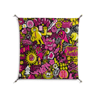Pinky & Yellow - Work On Wall - Craig Watkins - Black - 90 x 90 cm
