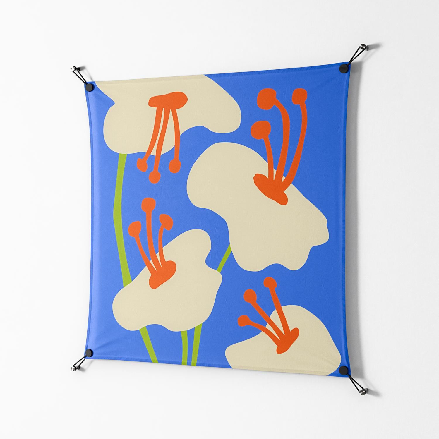 Meadow - Work On Wall - Magda March - Black - 90 x 90 cm