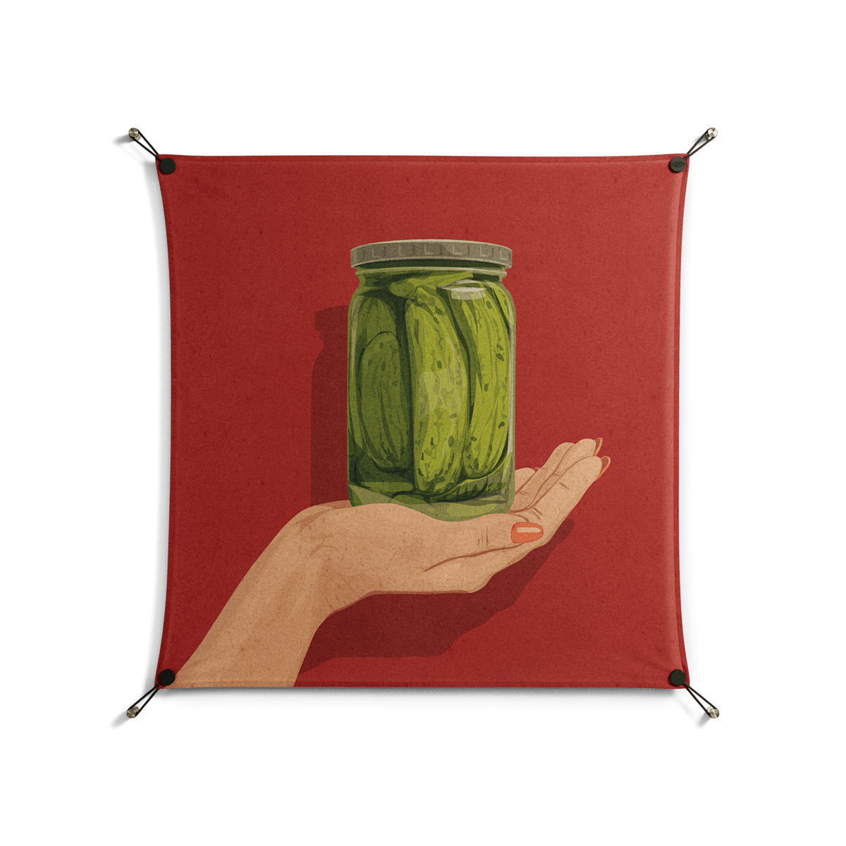 Pickles - Work On Wall - Kristin Eriksson - Black - 90 x 90 cm