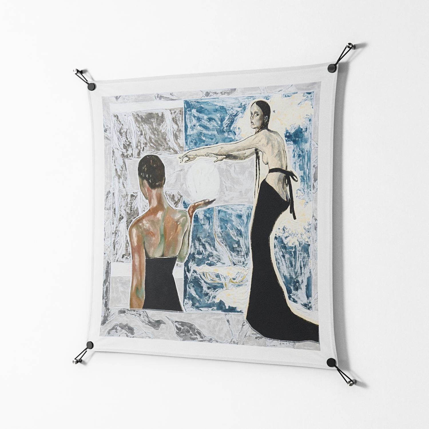 Balance - Work On Wall - Sophie Goudman - Black - 90 x 90 cm
