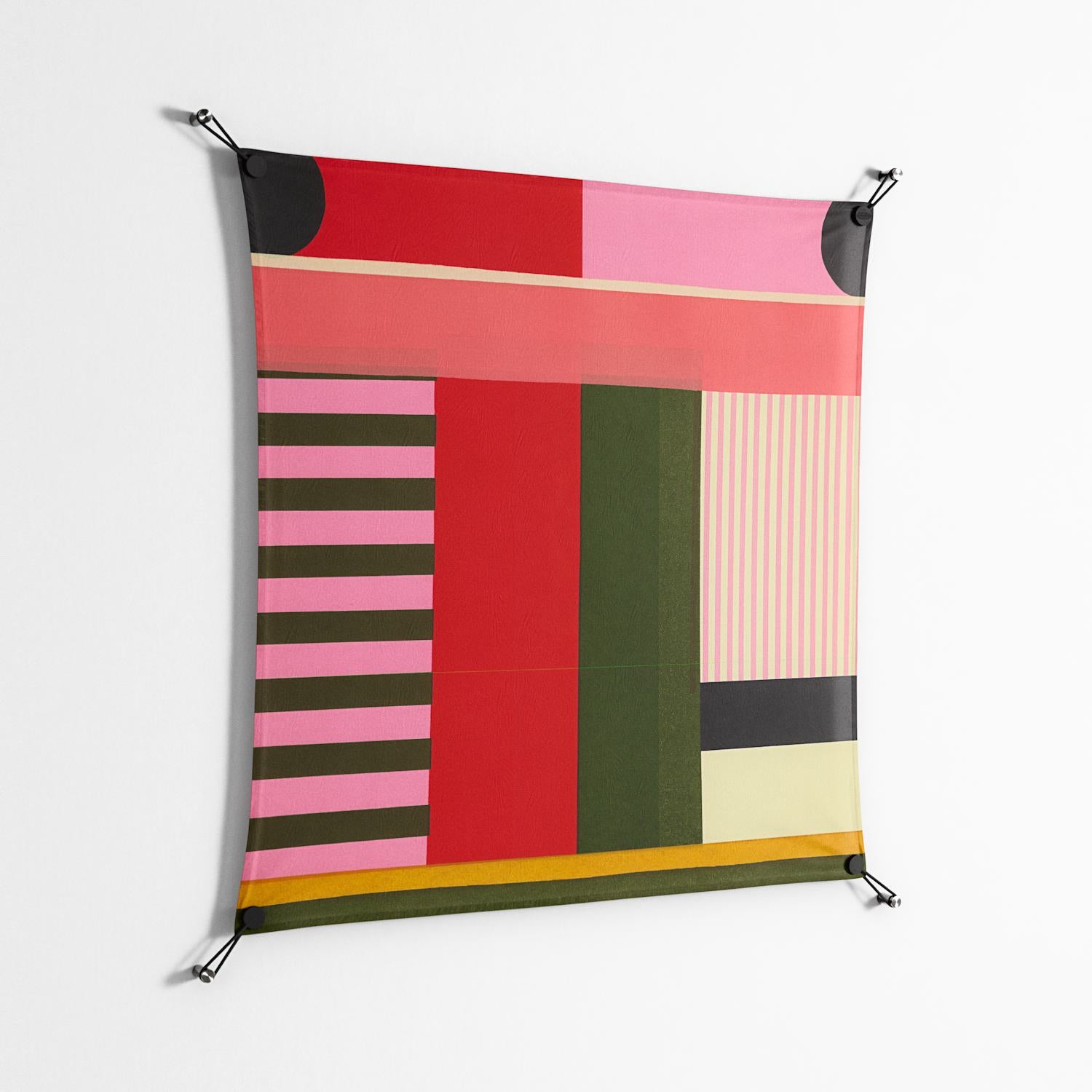 Harmonic - Work On Wall - Rikki Hewitt - Black - 90 x 90 cm