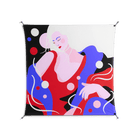 Dream - Work On Wall - Heather Zhou - Black - 140 x 140 cm