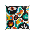 Alive - Work On Wall - Vratislav Pecka - Black - 140 x 140 cm