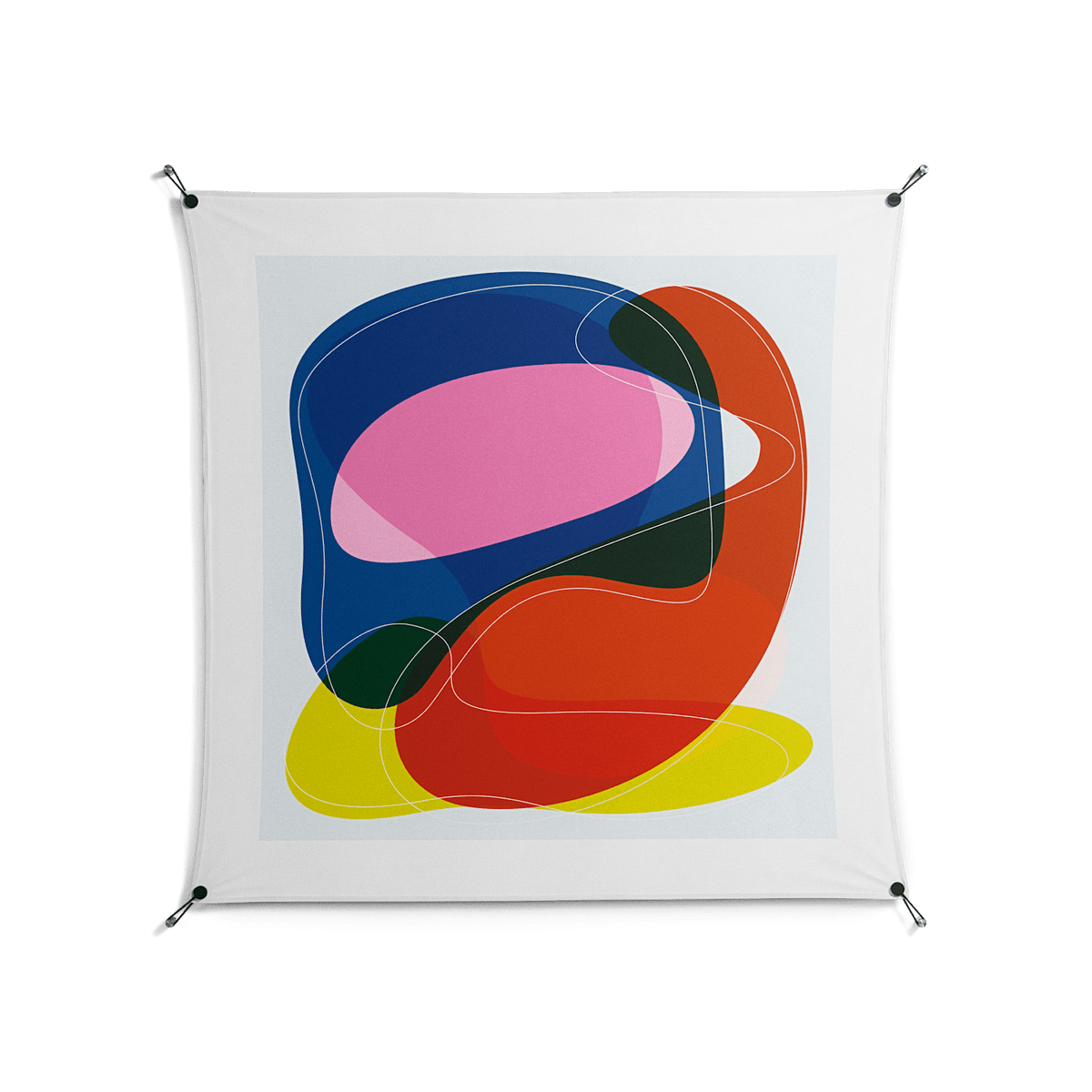 Blends - Work On Wall - Vratislav Pecka - Black - 140 x 140 cm