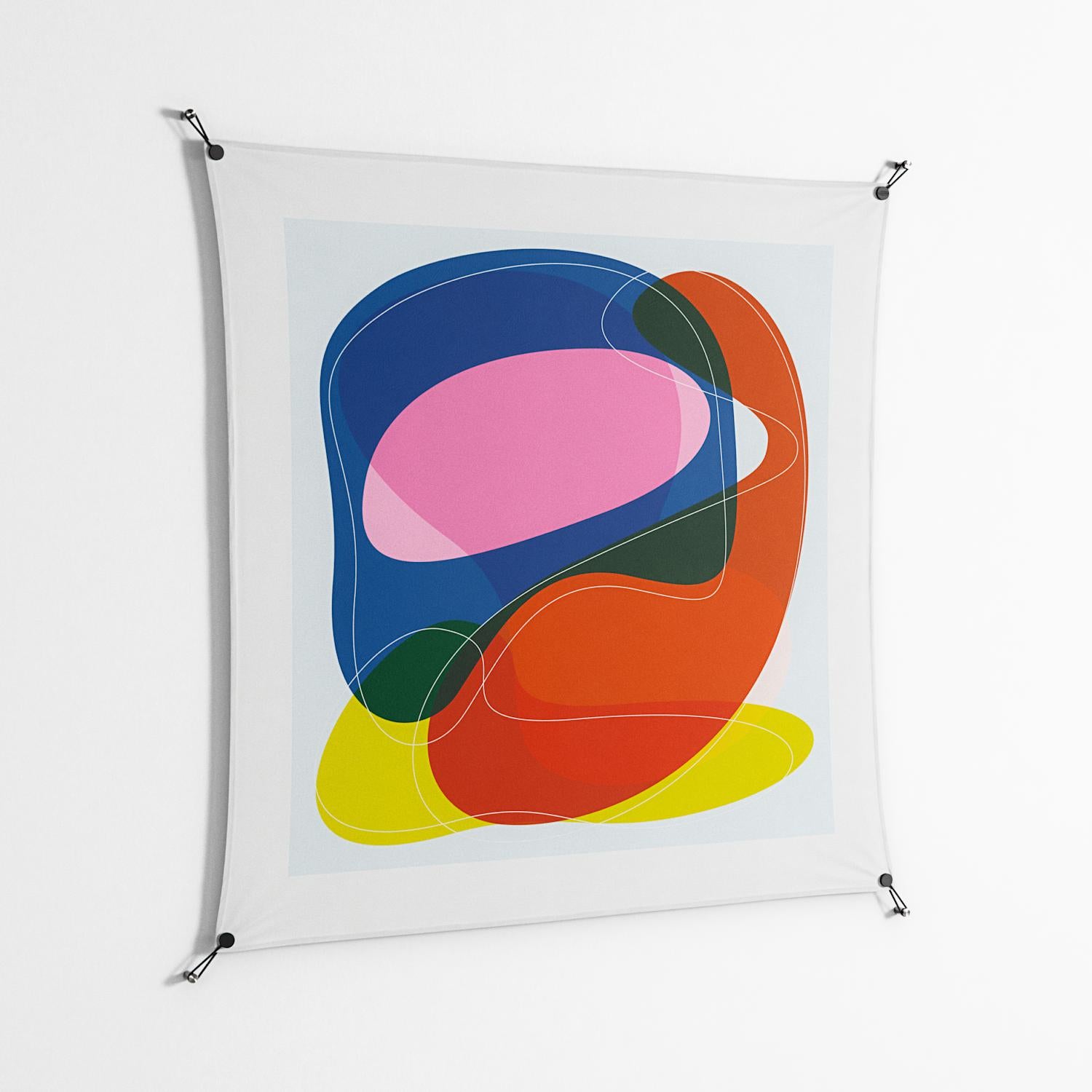 Blends - Work On Wall - Vratislav Pecka - Black - 140 x 140 cm