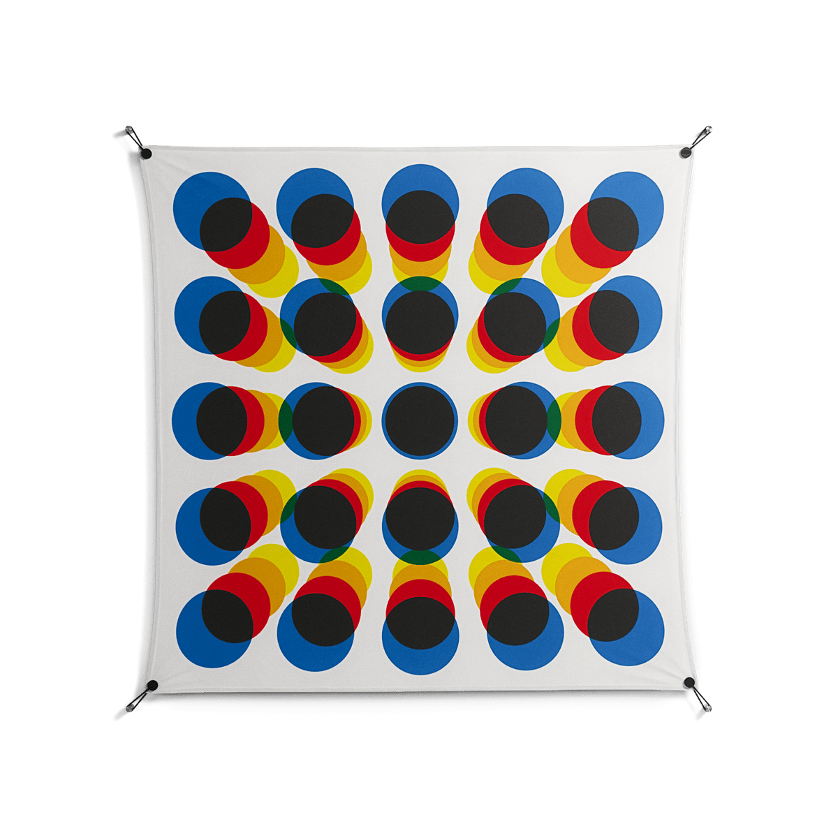 Perspektiva - Work On Wall - Vratislav Pecka - Black - 140 x 140 cm