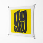 Yay - Work On Wall - Vratislav Pecka - Black - 140 x 140 cm