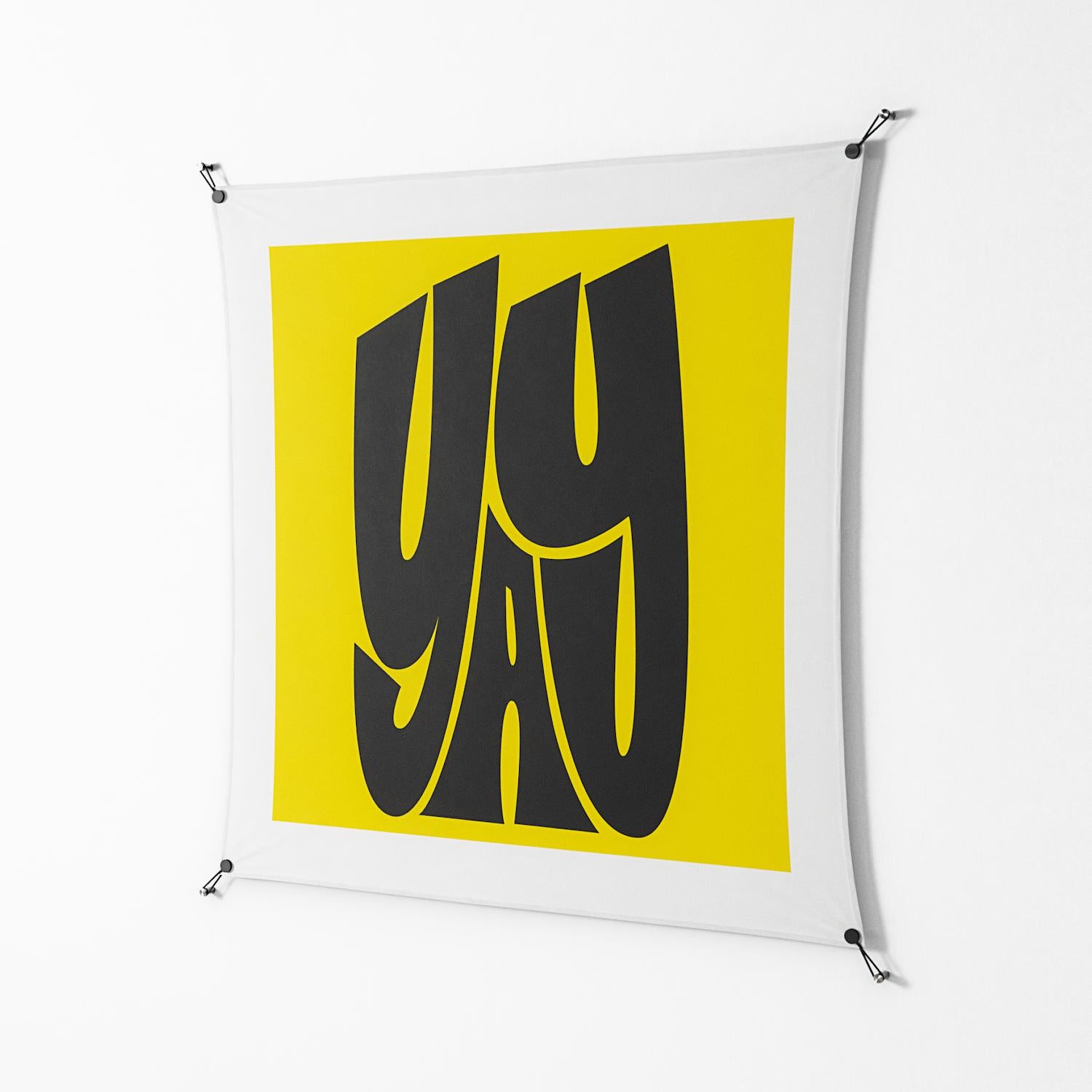 Yay - Work On Wall - Vratislav Pecka - Black - 140 x 140 cm