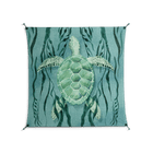 Turtle With Kelp - Work On Wall - Katie O’Shea - Black - 140 x 140 cm