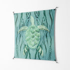 Turtle With Kelp - Work On Wall - Katie O’Shea - Black - 140 x 140 cm