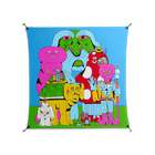 Funny Friends - Work On Wall - Cezar Berje - Black - 140 x 140 cm