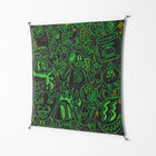 Wottosque Green - Work On Wall - Craig Watkins - Black - 140 x 140 cm