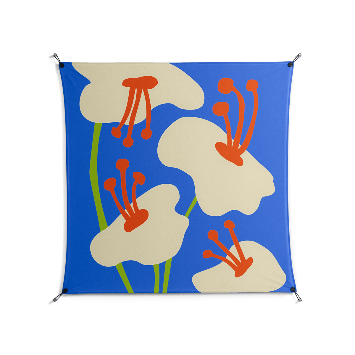 Meadow - Work On Wall - Magda March - Black - 140 x 140 cm