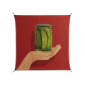 Pickles - Work On Wall - Kristin Eriksson - Black - 140 x 140 cm