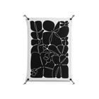 Black Flowers - Work On Wall - Konrad Blaszczyk - Black - 70 x 100 cm