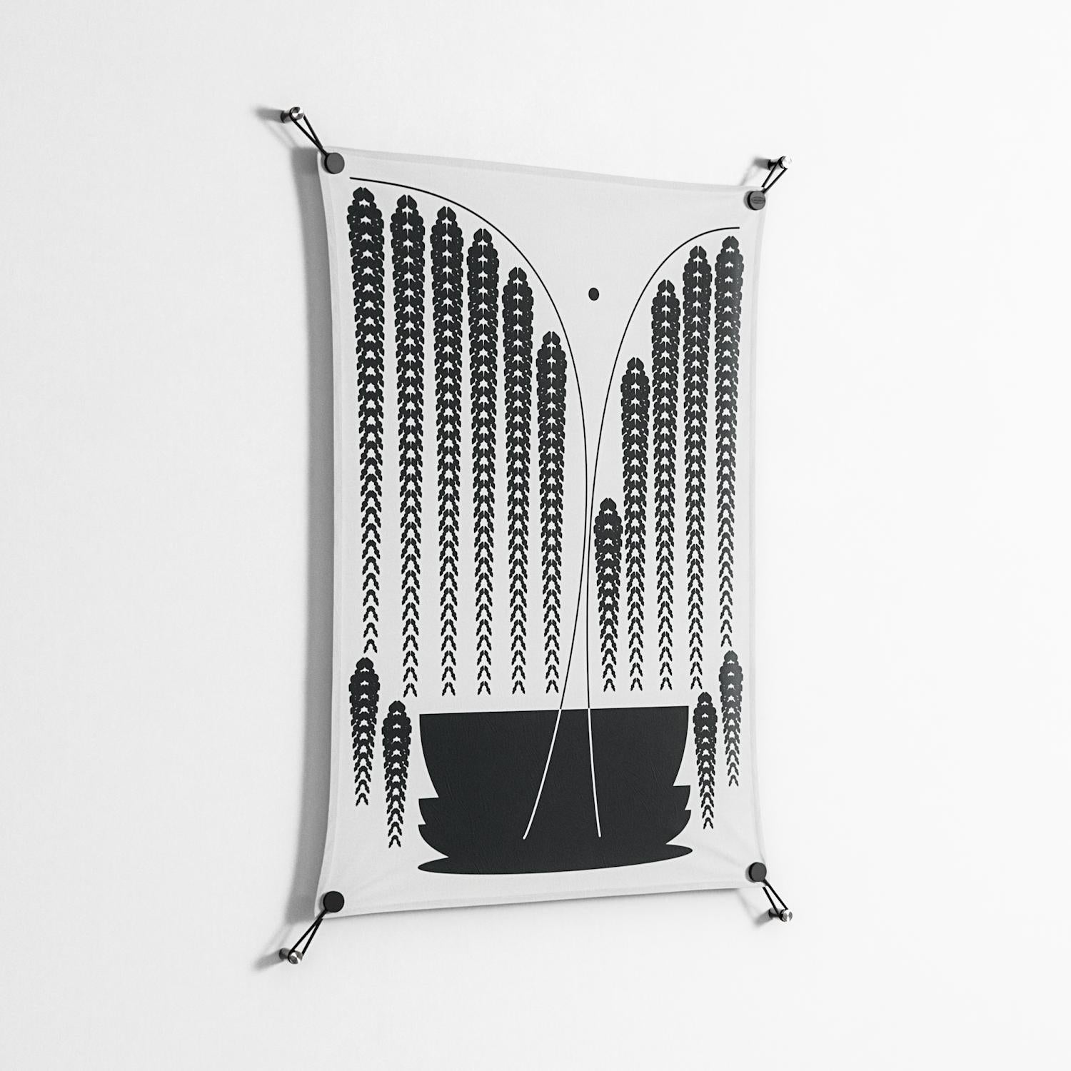 Black Fern - Work On Wall - Konrad Blaszczyk - Black - 70 x 100 cm