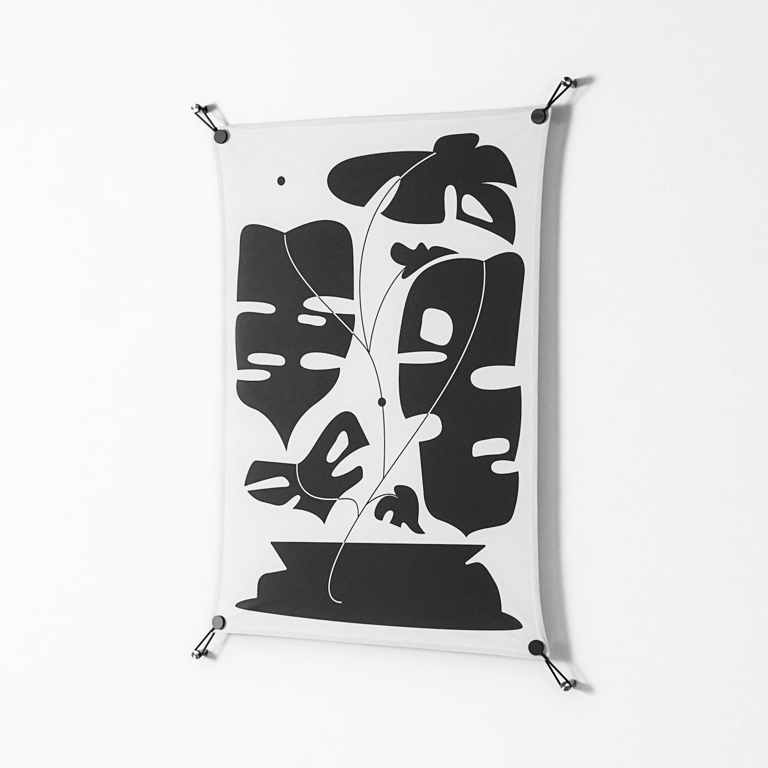 Monstera - Work On Wall - Konrad Blaszczyk - Black - 70 x 100 cm