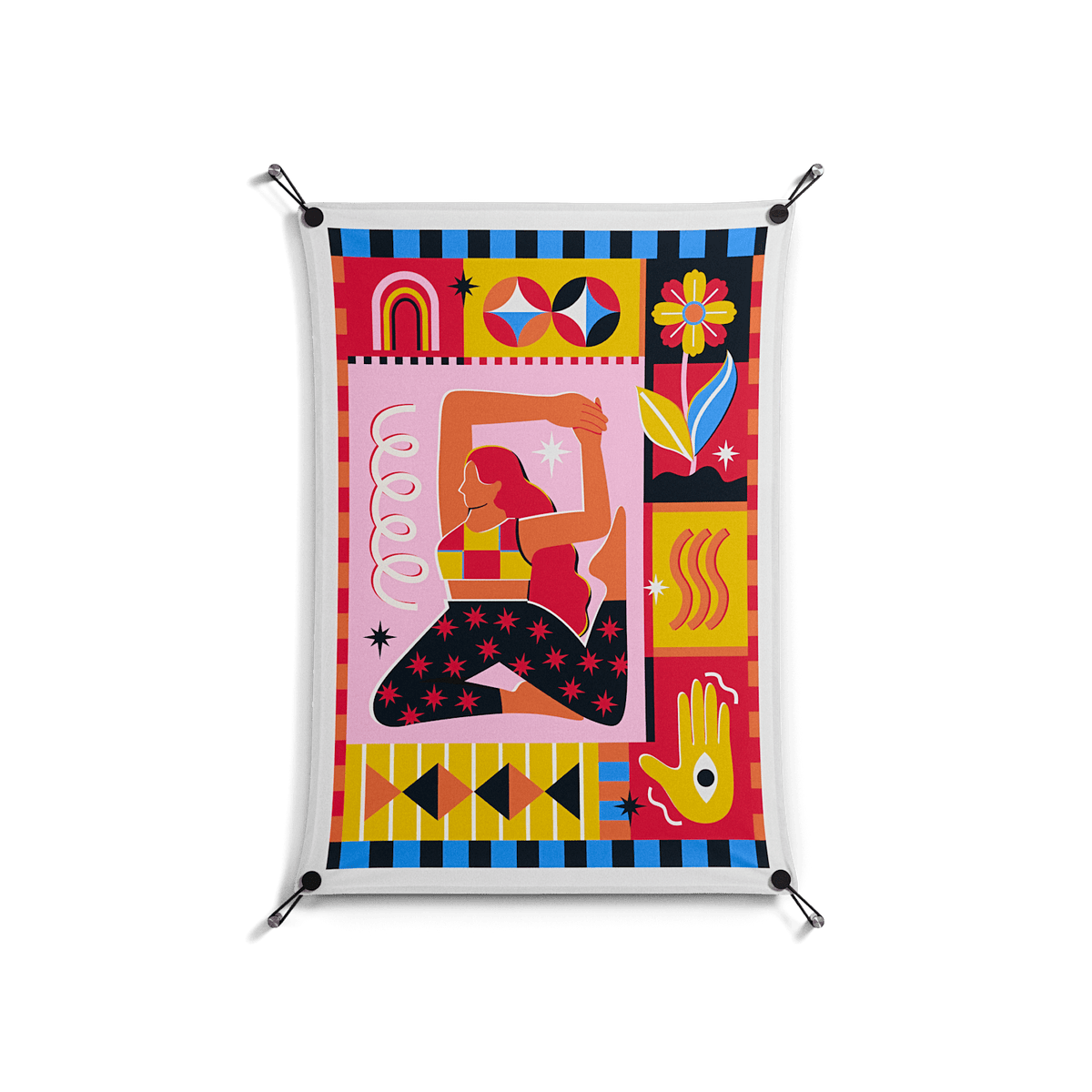 Yoga - Work on Wall - Heather Zhou - Black - 70 x 100 cm