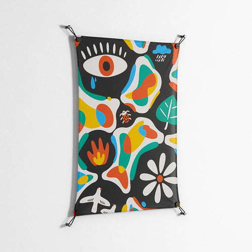 Alive - Work On Wall - Vratislav Pecka - Black - 70 x 100 cm