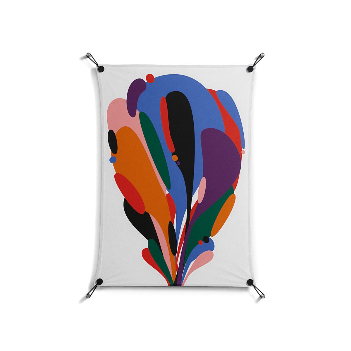 Balloons - Work On Wall - Vratislav Pecka - Black - 70 x 100 cm