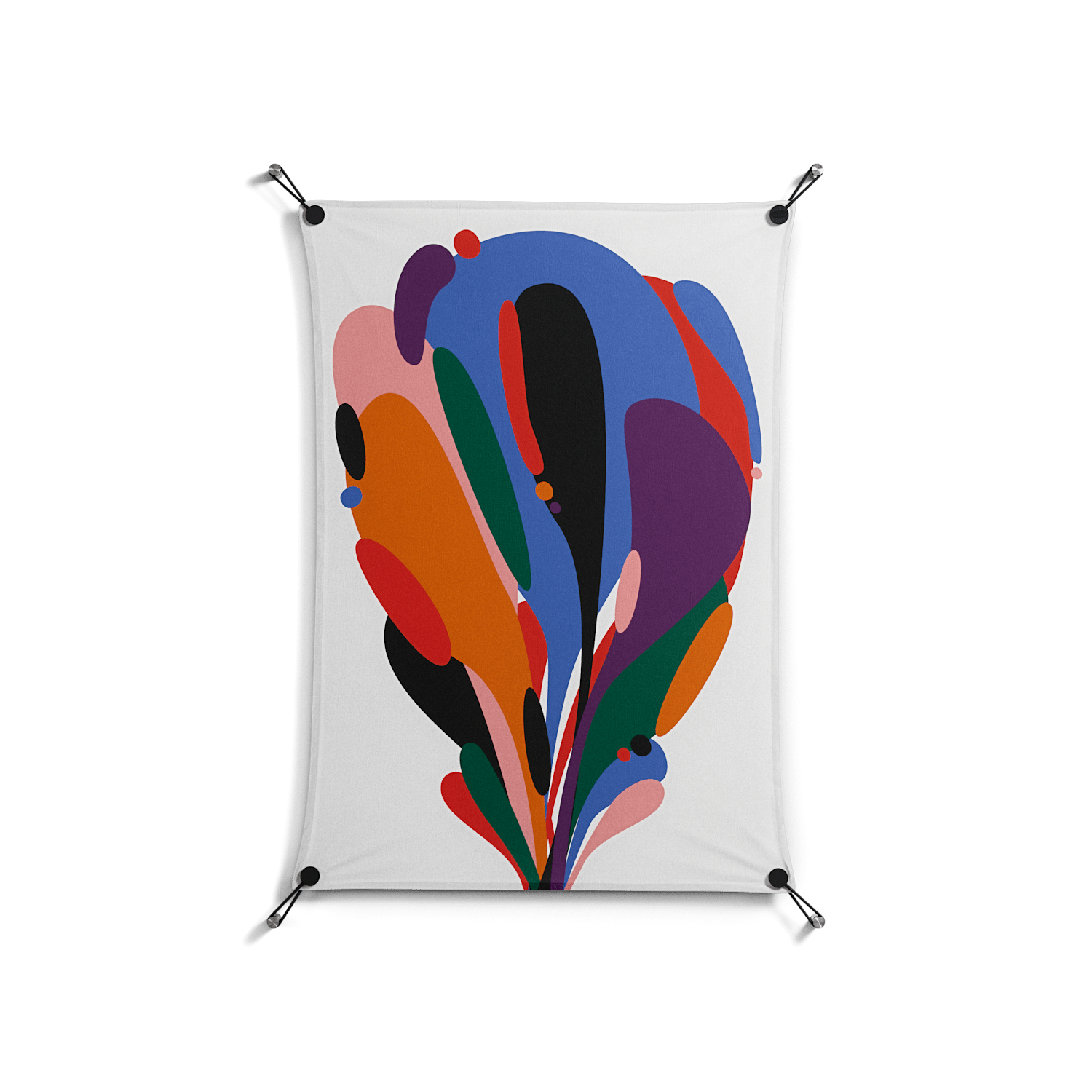 Balloons - Work On Wall - Vratislav Pecka - Black - 70 x 100 cm