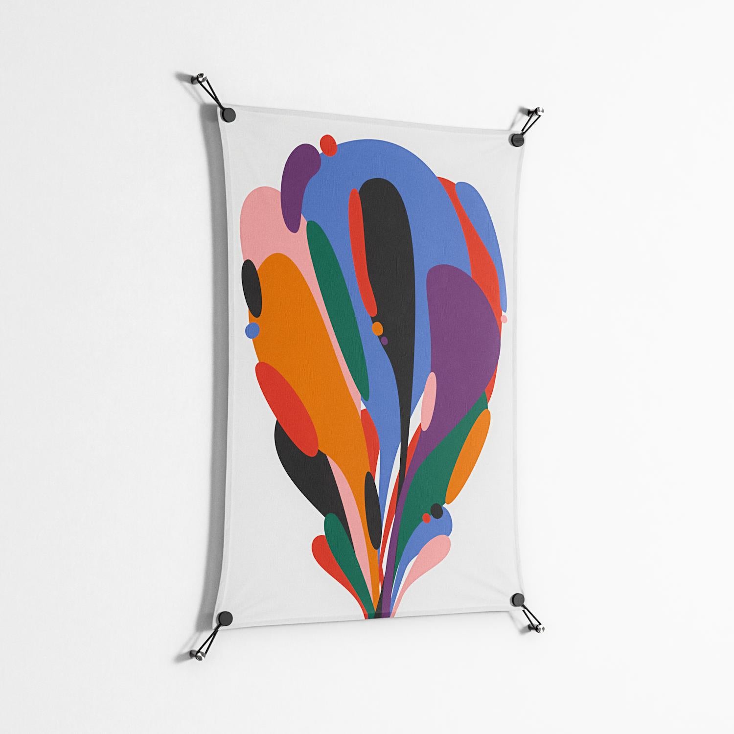 Balloons - Work On Wall - Vratislav Pecka - Black - 70 x 100 cm