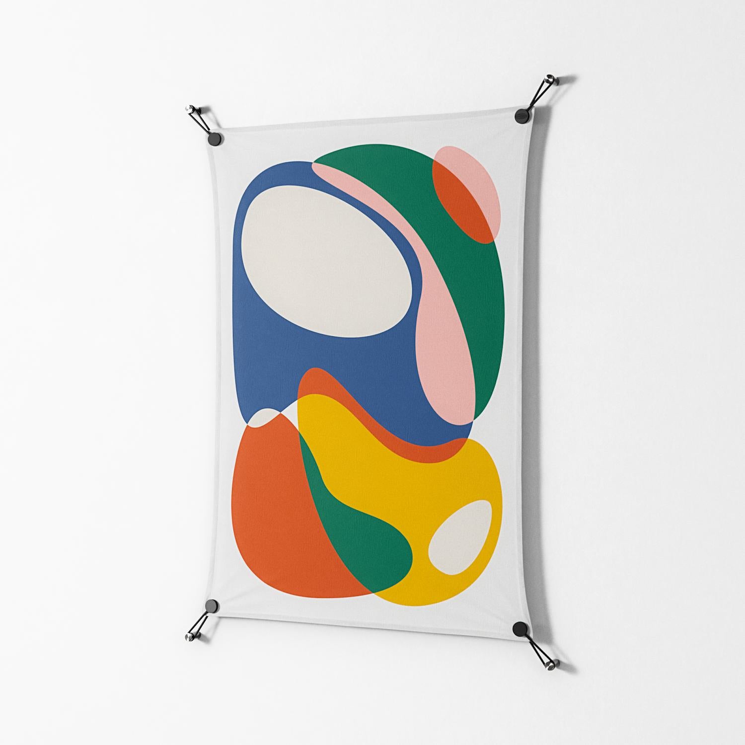 Spilled Paint - Work On Wall - Vratislav Pecka - Black - 70 x 100 cm