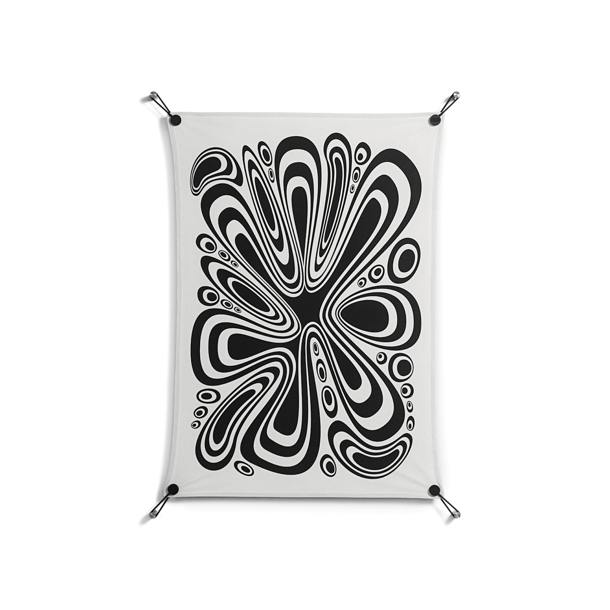 Splash of Black - Work On Wall - Vratislav Pecka - Black - 70 x 100 cm
