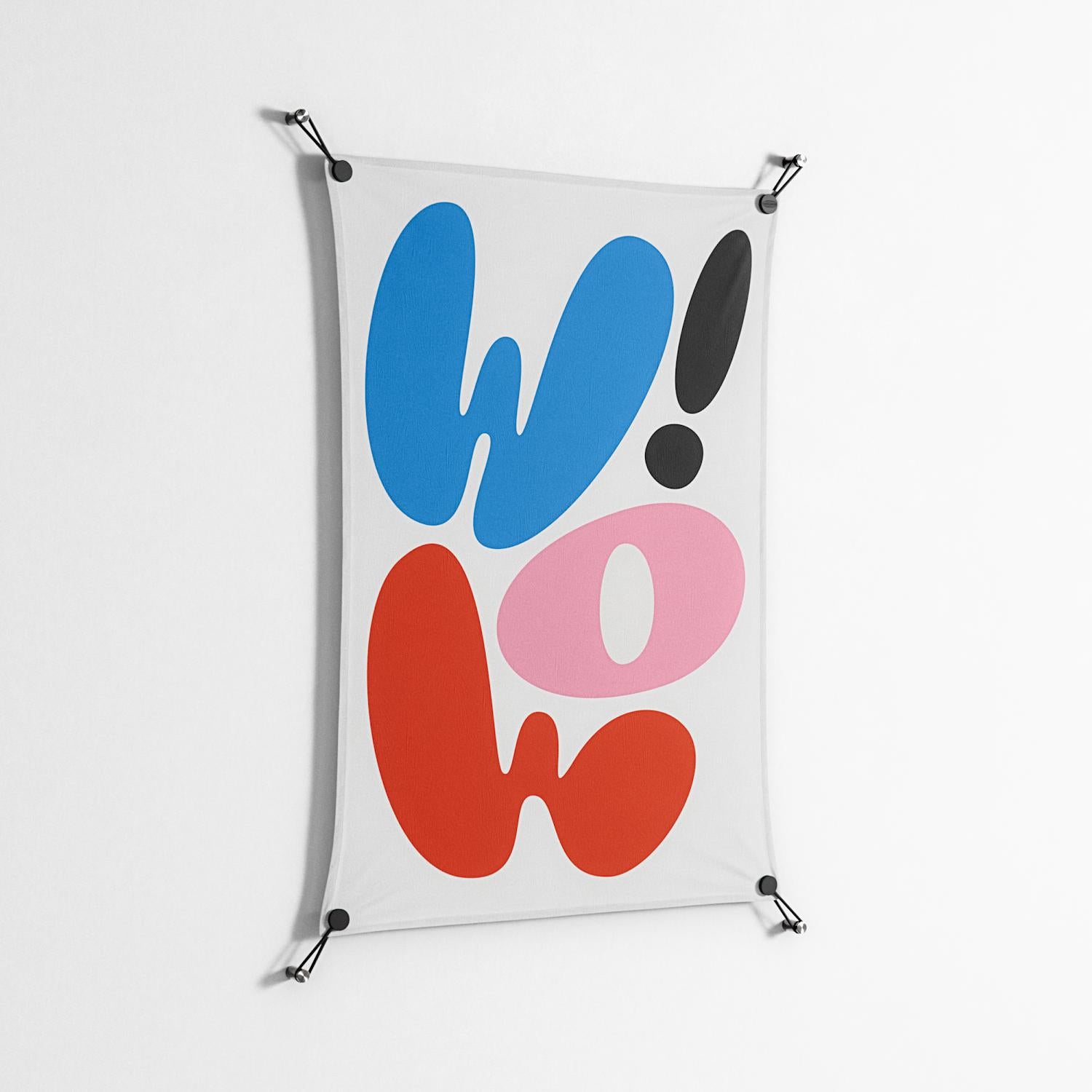 Wow - Work On Wall - Vratislav Pecka - Black - 70 x 100 cm