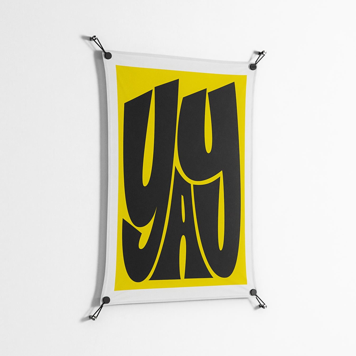 Yay - Work On Wall - Vratislav Pecka - Black - 70 x 100 cm