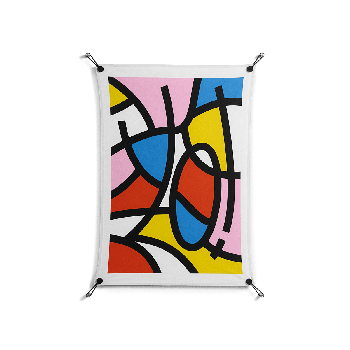 Yo - Work On Wall - Vratislav Pecka - Black - 70 x 100 cm