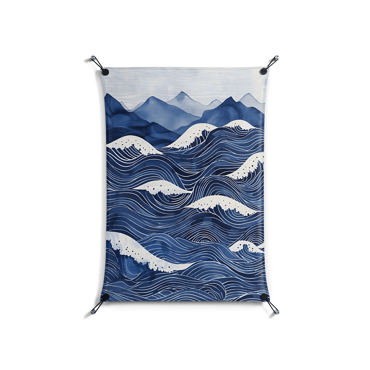 Dalgalar - Work On Wall - Nur Rydberg - Black - 70 x 100 cm