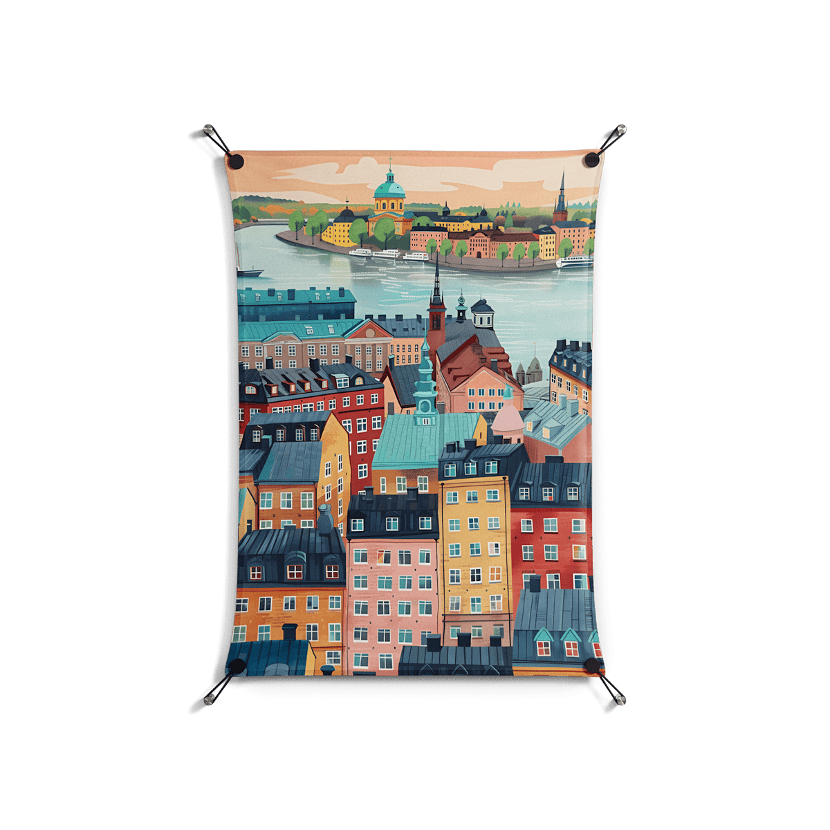 Gamla Stan - Work On Wall - Nur Rydberg - Black - 70 x 100 cm