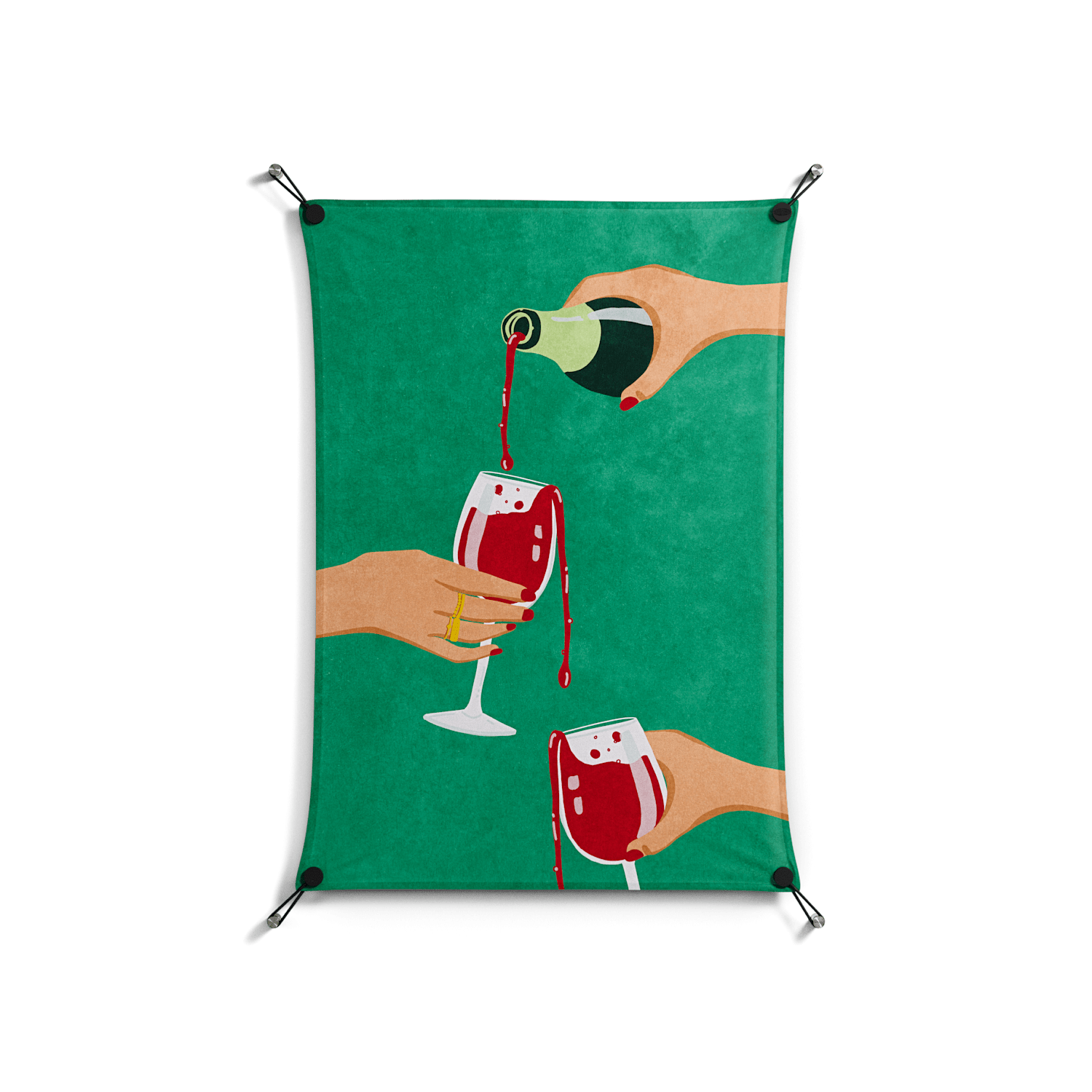 Cheers Girls - Work On Wall - Raissa Oltmanns - Black - 70 x 100 cm