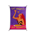 Eat Spaghetti No Regretti - Work On Wall - Raissa Oltmanns - Black - 70 x 100 cm