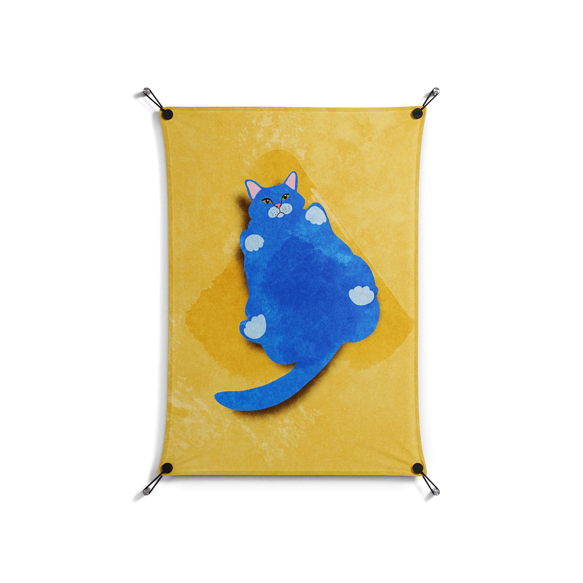 Fat Cat - Work On Wall - Raissa Oltmanns - Black - 70 x 100 cm