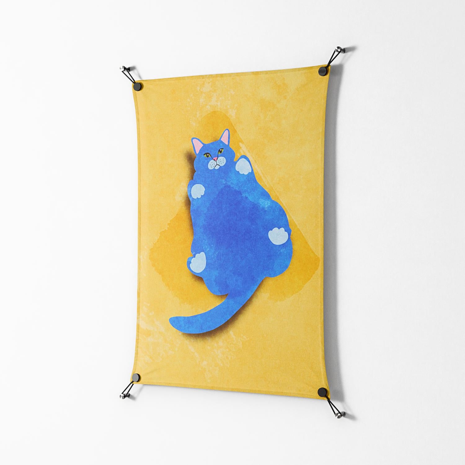 Fat Cat - Work On Wall - Raissa Oltmanns - Black - 70 x 100 cm
