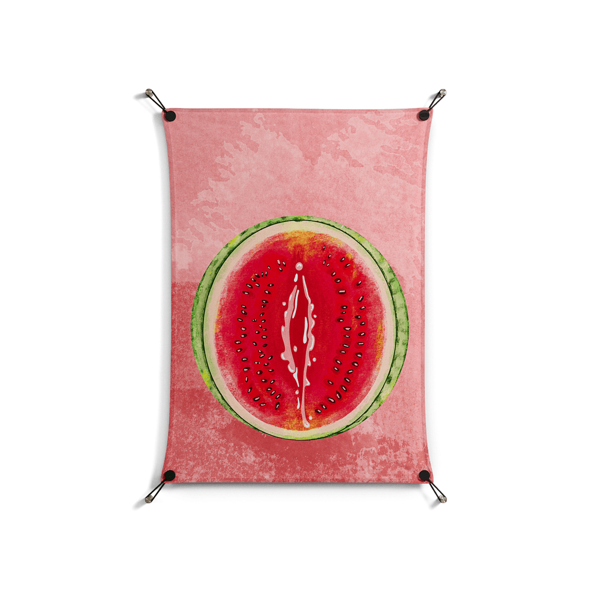 Watermelon Love - Work On Wall - Raissa Oltmanns - Black - 70 x 100 cm