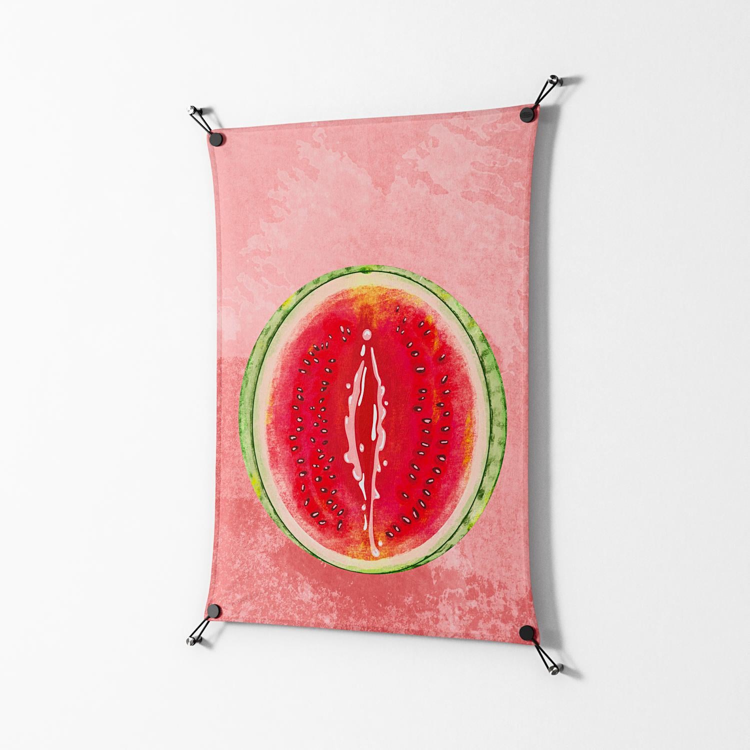 Watermelon Love - Work On Wall - Raissa Oltmanns - Black - 70 x 100 cm
